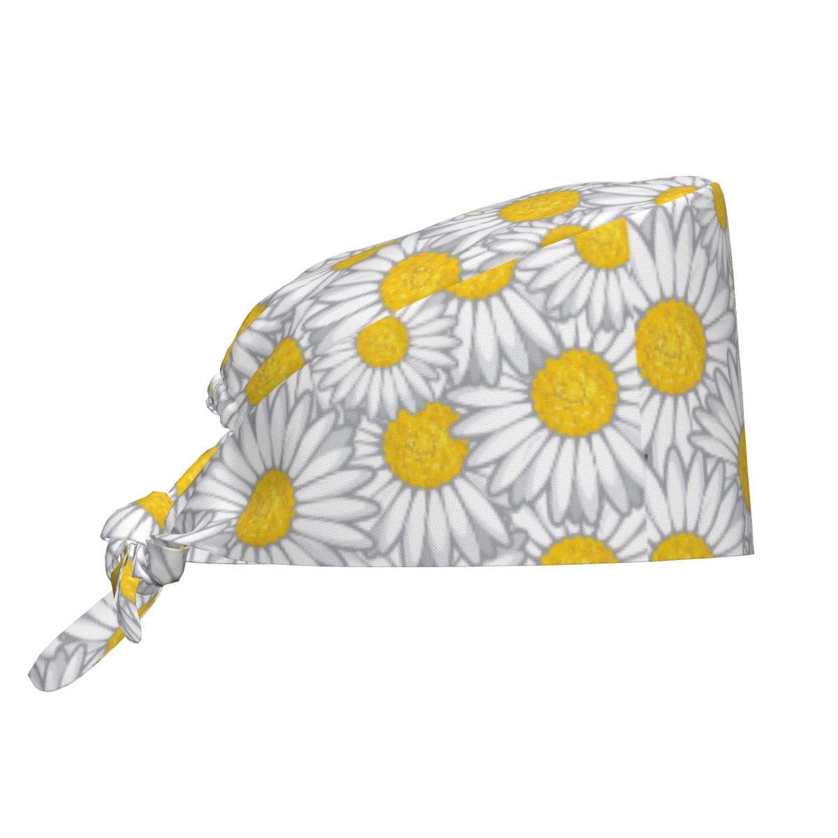 Women Accessories Images - 작업용 스크럽 모자 데이지 꽃무늬 벡터