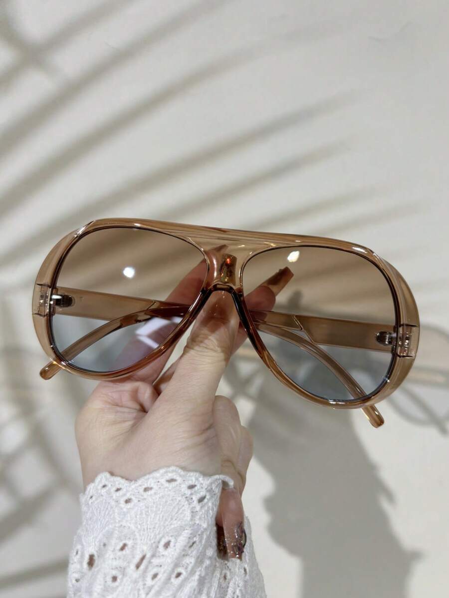 Sunglasses Oversized Square - 빈티지 오버사이즈 사각 패션 안경, 여성용