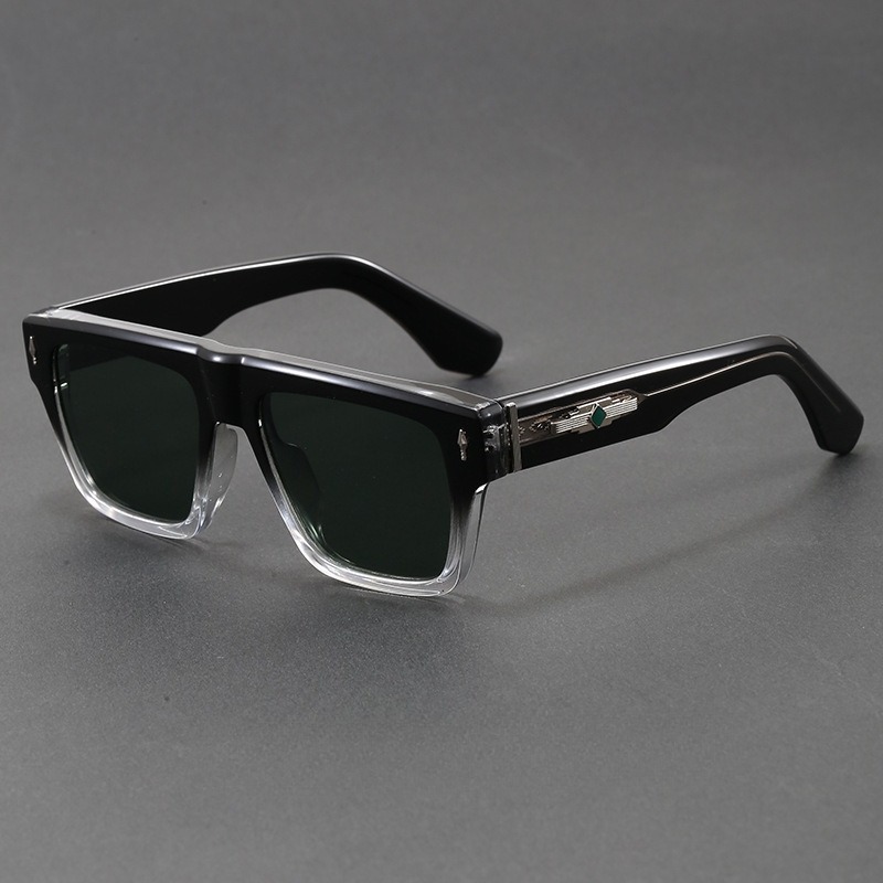 Sunglasses Oversized Square - COJOS 두꺼운 플랫 탑 스퀘어 선글라스