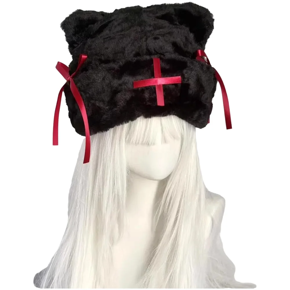 Women'S Y2K Accessories - 서브컬쳐 꽃무늬 폴카 도트 베레모, Y2K
