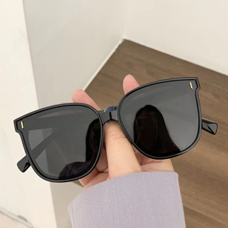 패션 스퀘어 개성 선글라스 인스 레트로 블랙 리벳 UV - Sunglasses Oversized Square 리뷰 및 가격
