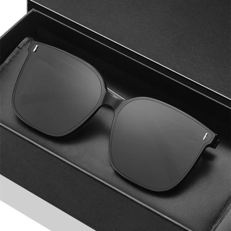 패션 스퀘어 개성 선글라스 인스 레트로 블랙 리벳 UV - Sunglasses Oversized Square 리뷰 및 가격
