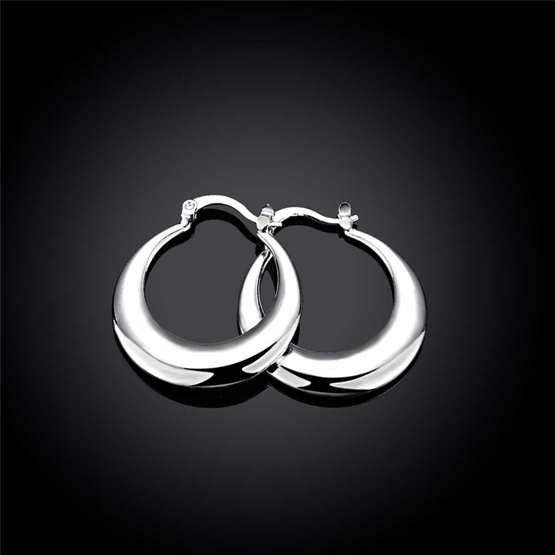 DOTEFFIL 925 스털링 실버 서클 부드러운 U  - Statement Earrings Oversized 리뷰 및 가격