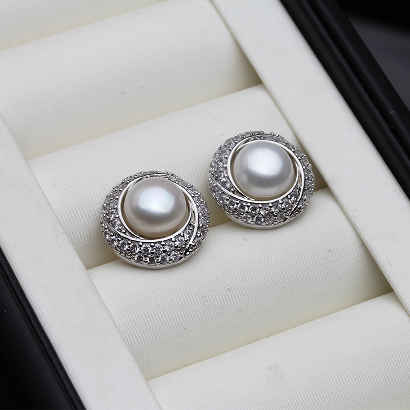 여성을위한 새로운 대형 담수 진주 귀걸이, 보호 925 - Statement Earrings Oversized 리뷰 및 가격