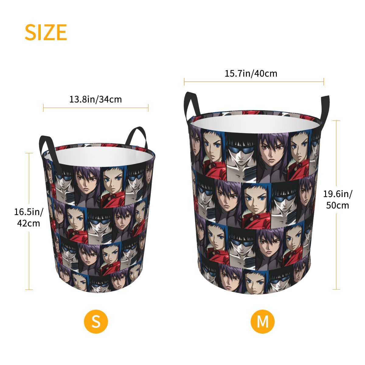 Ghost In The Shell 세탁 바구니 대형 수 - Women Accessories Hamper 리뷰 및 가격