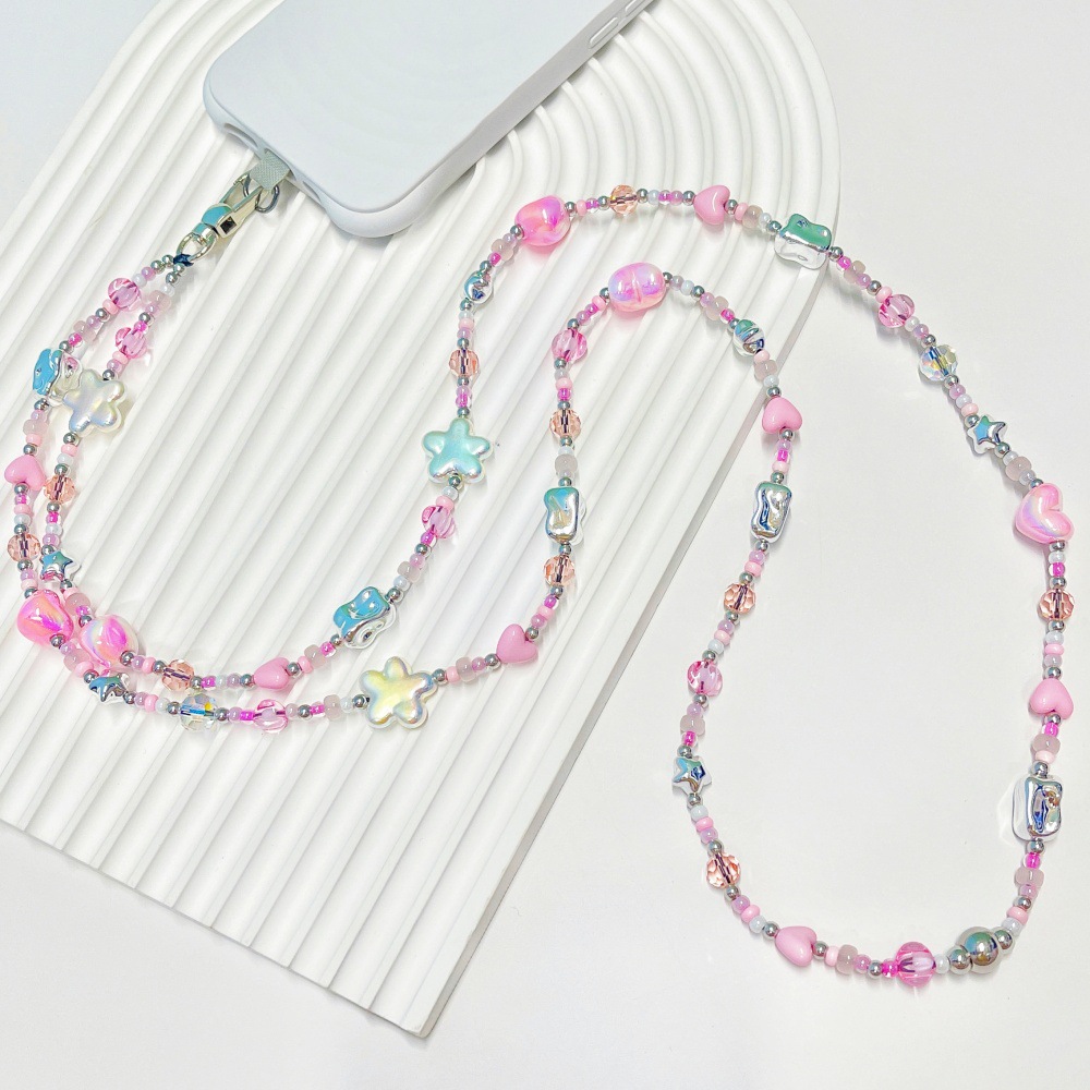 HERLOOK 파스텔 Y2K 하트 스타 비즈 폰 참 장 - Women'S Y2K Accessories 리뷰 및 가격