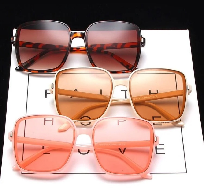 빈티지 오버사이즈 사각 선글라스 여성 패션 그라데이션  - Sunglasses Oversized Square 리뷰 및 가격