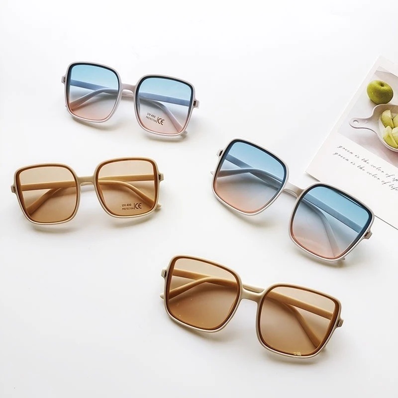 빈티지 오버사이즈 사각 선글라스 여성 패션 그라데이션  - Sunglasses Oversized Square 리뷰 및 가격