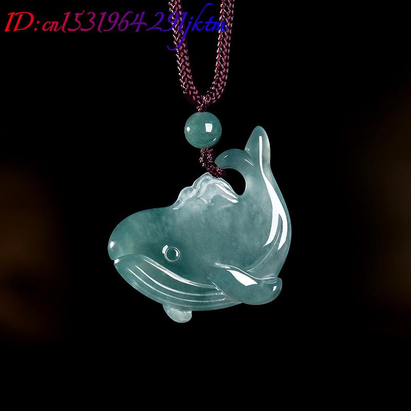 천연 버마산 비취 고래 펜던트 목걸이 액세서리 진짜 옥 - Women Accessories Products 리뷰 및 가격