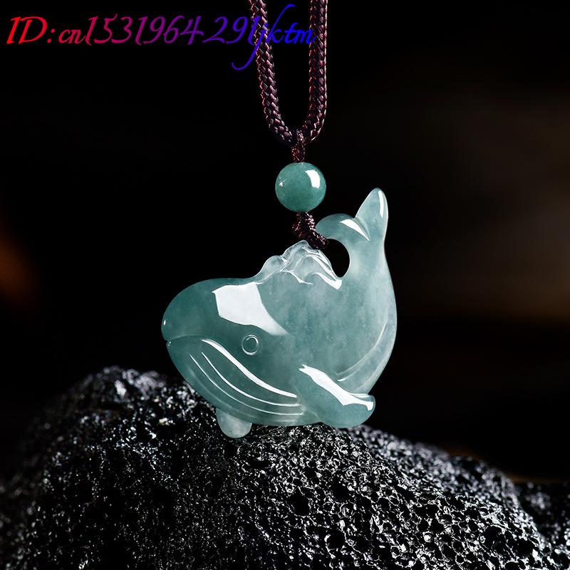 천연 버마산 비취 고래 펜던트 목걸이 액세서리 진짜 옥 - Women Accessories Products 리뷰 및 가격
