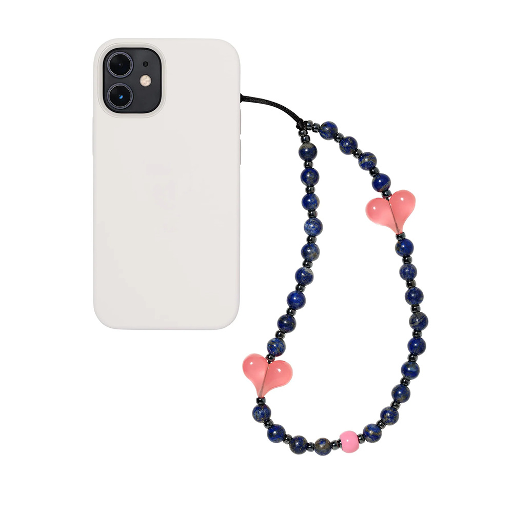 HERLOOK 천연석 휴대폰 참, 랜야드 러브 하트 휴 - Women'S Y2K Accessories 리뷰 및 가격