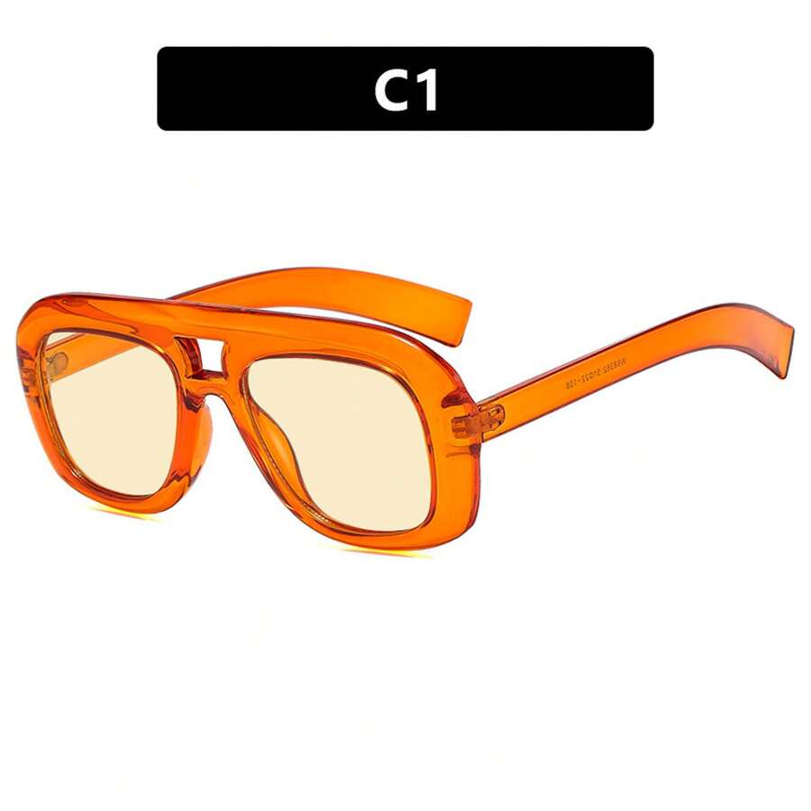 여성용 더블 브리지 오버사이즈 사각 안경, 도시 휴가  - Sunglasses Oversized Square 리뷰 및 가격