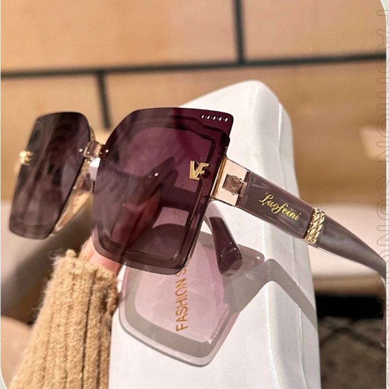새로운 멋진 무테 편광 선글라스 여성용 오버사이즈 사각 - Sunglasses Oversized Square 리뷰 및 가격