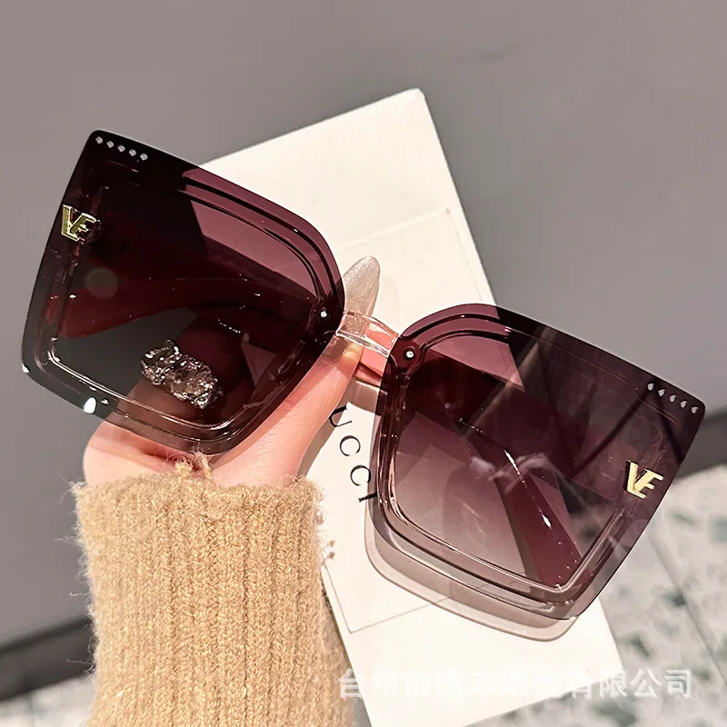 새로운 멋진 무테 편광 선글라스 여성용 오버사이즈 사각 - Sunglasses Oversized Square 리뷰 및 가격