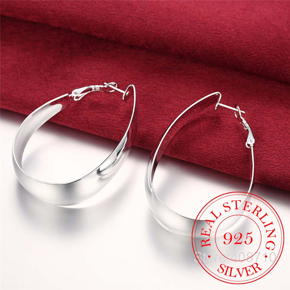 유러피안 스타일 빅 귀걸이, 리얼 925 스털링 실버  - Statement Earrings Oversized 리뷰 및 가격