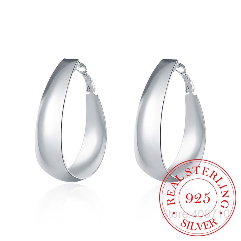 유러피안 스타일 빅 귀걸이, 리얼 925 스털링 실버  - Statement Earrings Oversized 리뷰 및 가격