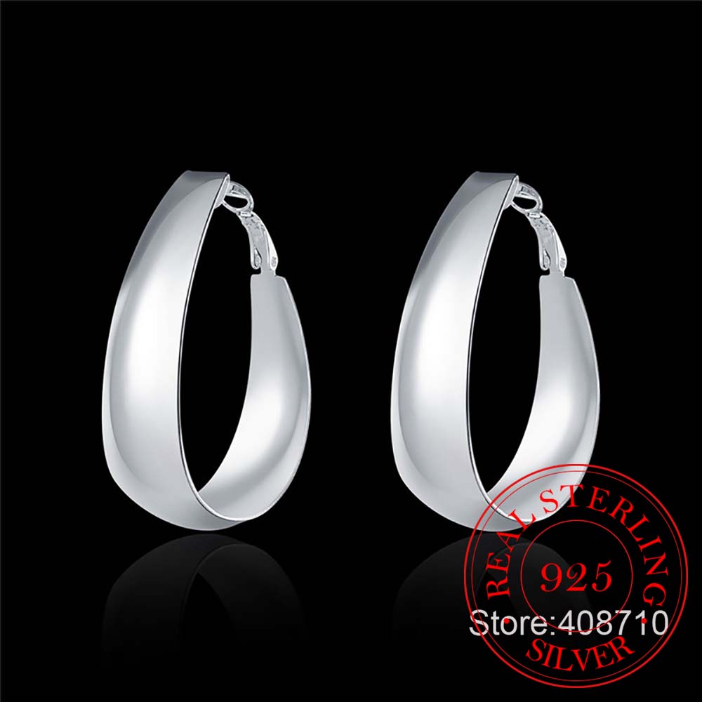 유러피안 스타일 빅 귀걸이, 리얼 925 스털링 실버  - Statement Earrings Oversized 리뷰 및 가격
