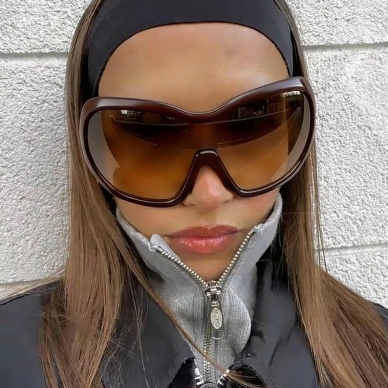 원피스 오버사이즈 Y2K 선글라스 여성용 남성용 빈티지 - Sunglasses Oversized Square 리뷰 및 가격