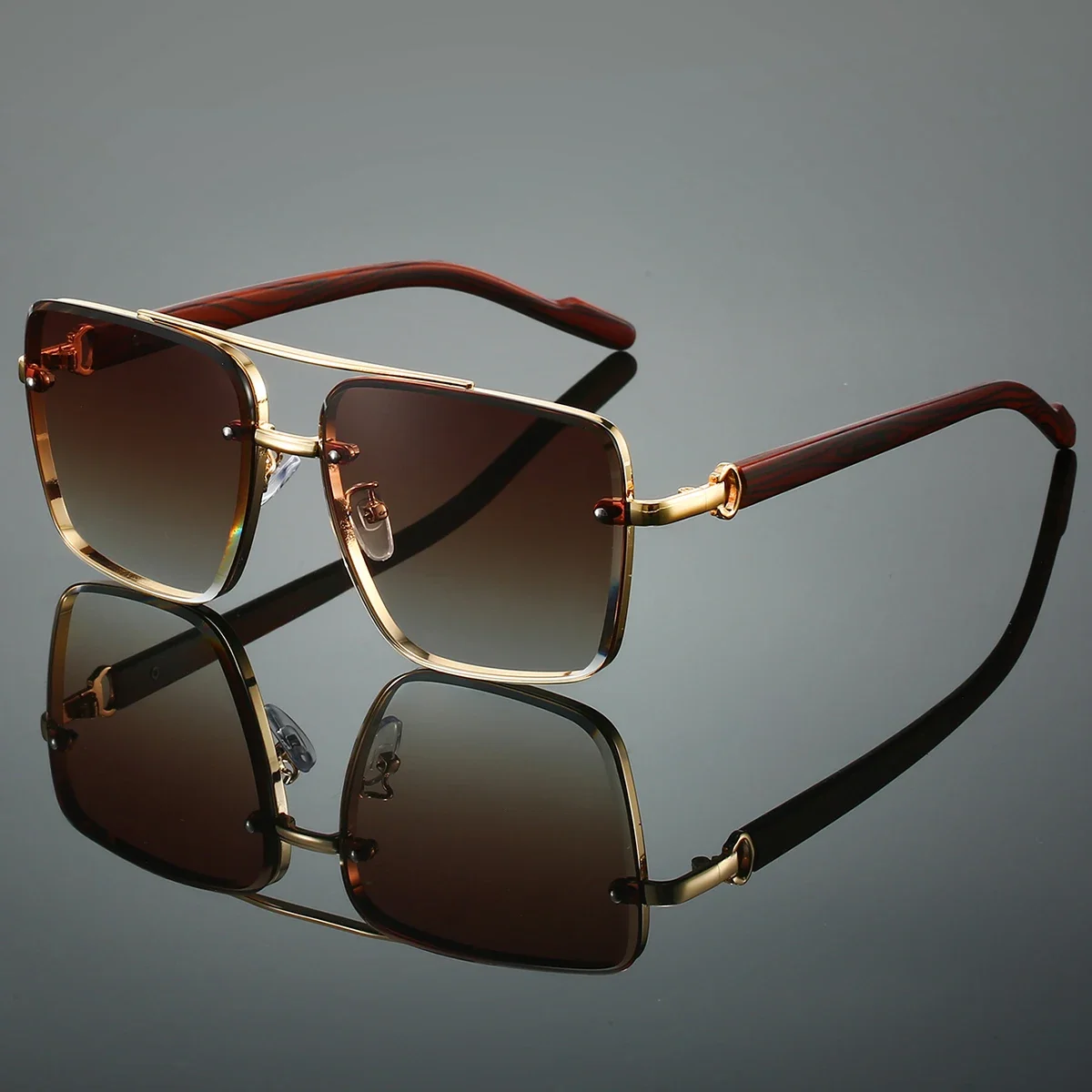 패션 레트로 사각 메탈 선글라스 오버사이즈 여성 브랜드 - Sunglasses Oversized Square 리뷰 및 가격