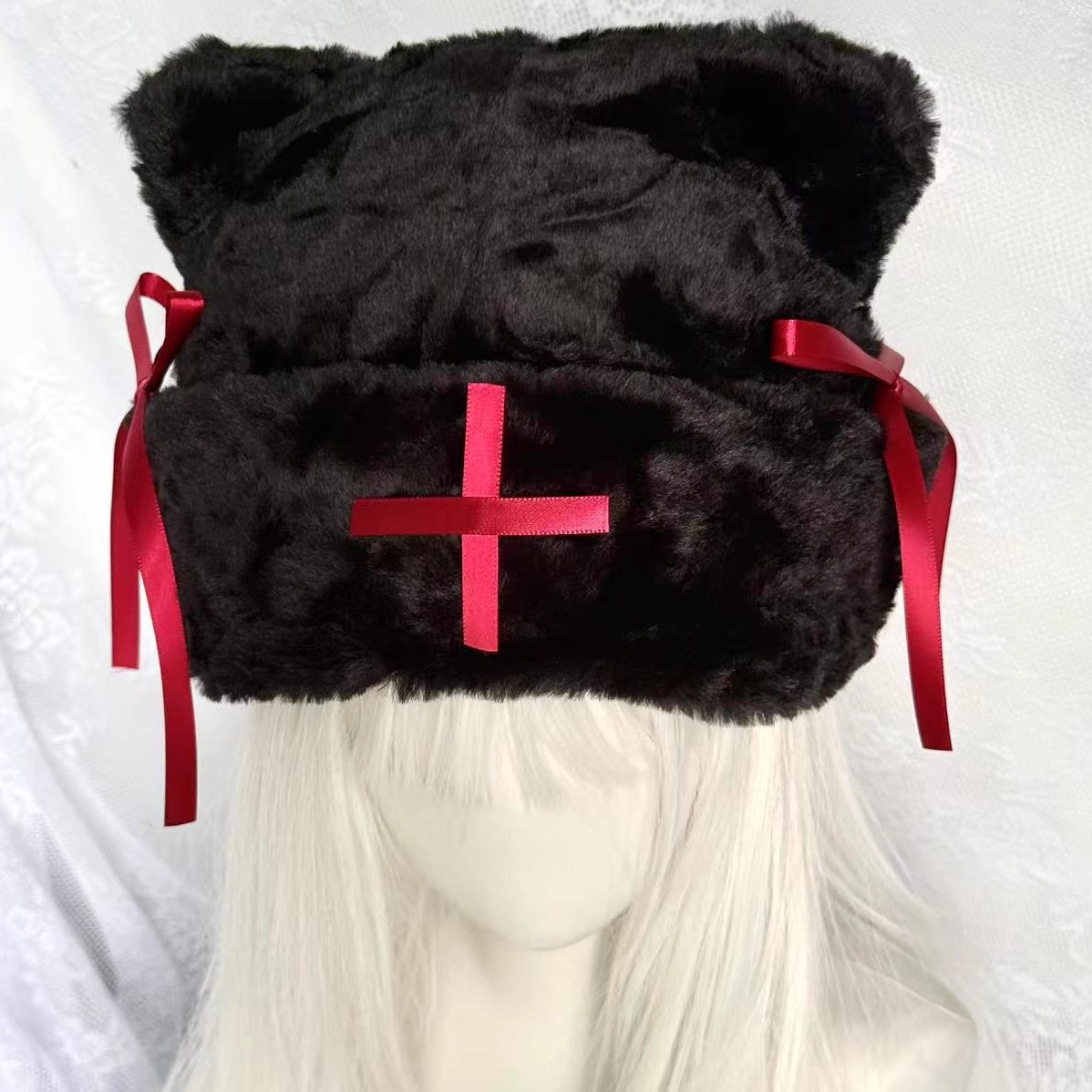 서브컬쳐 꽃무늬 폴카 도트 베레모, Y2K 터프 걸 펑 - Women'S Y2K Accessories 리뷰 및 가격