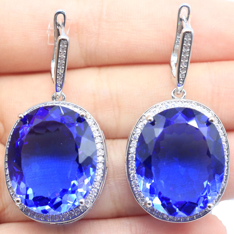 40x21mm 섬세한 정밀 컷 큰 보석 17.5g 바이 - Statement Earrings Oversized 리뷰 및 가격