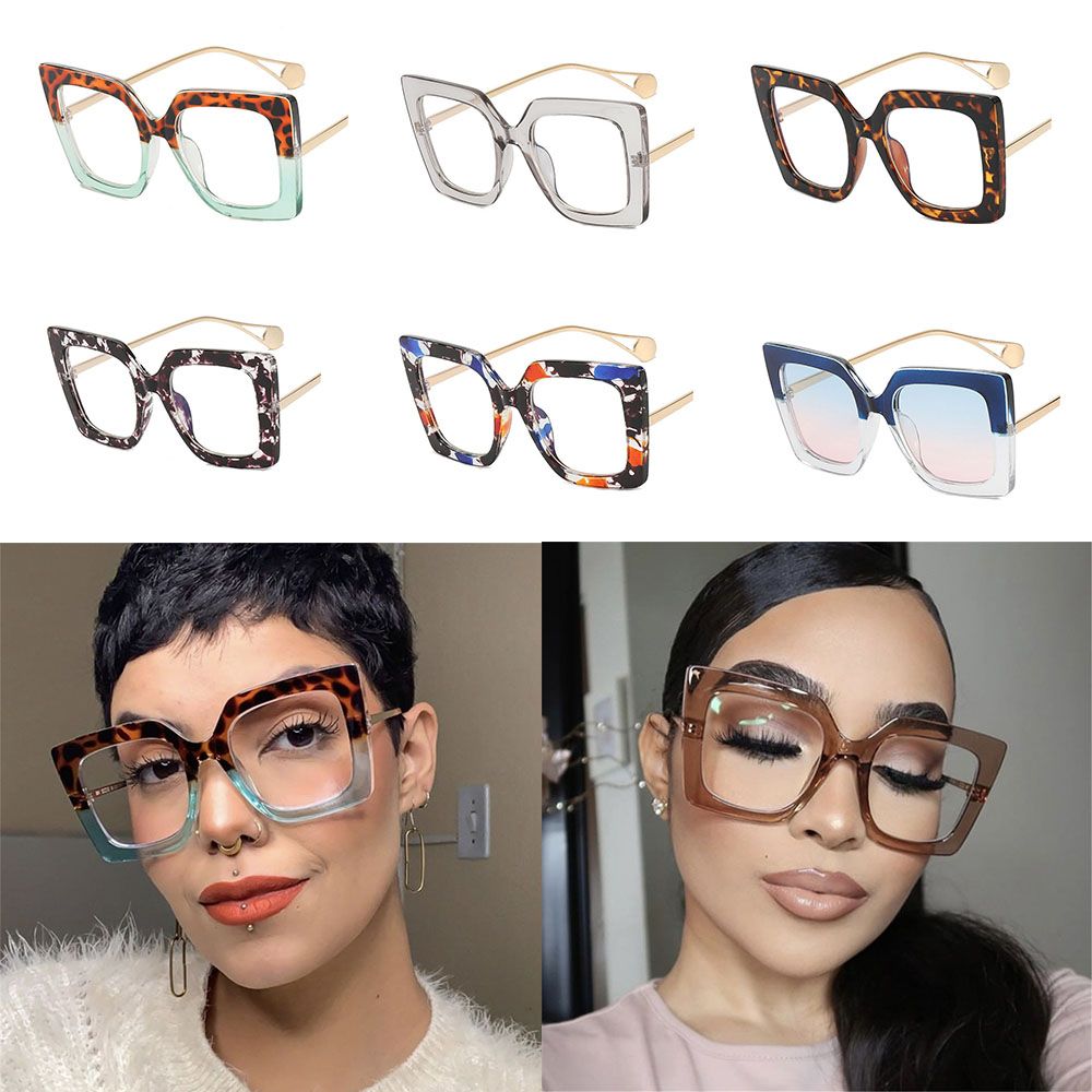 새로운 패션 사각 안경, 광학 안티 블루 안경, 선글라 - Sunglasses Oversized Square 리뷰 및 가격
